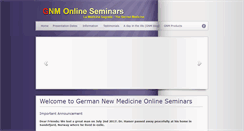 Desktop Screenshot of gnmonlineseminars.com