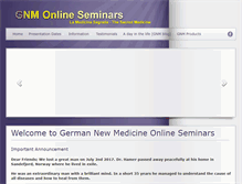 Tablet Screenshot of gnmonlineseminars.com